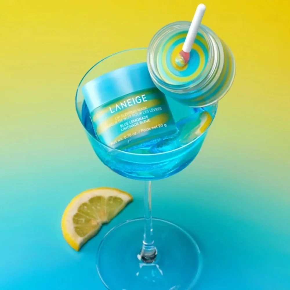 LANEIGE Blue Lemonade Lip Sleeping Mask Swirl .7oz